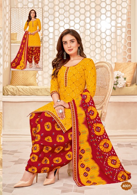 B2 Meera 4 Regular Wear Printed Cotton Dress Material Collection
